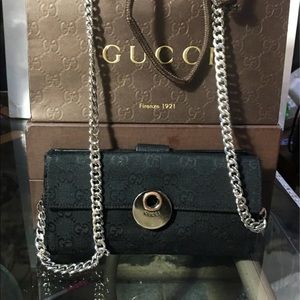 Auth Gucci GG Monogram Eclipse Wallet